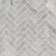 MSI Carrara White 1x3 Herringbone Tile