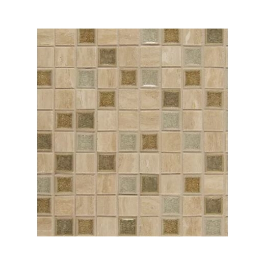 Bedrosians DECKISSER11B- Kismet Stone Crackle Glazed 12x12 Mosaic Tile