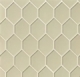 Mallorca Glass Sand Hexagon Tile GLSMALSANART