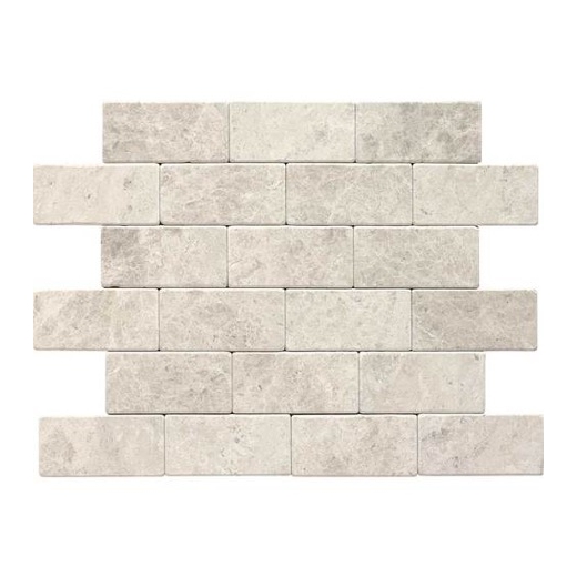 Limestone Arctic Gray 3x6 Subway Tile Tumbled L757