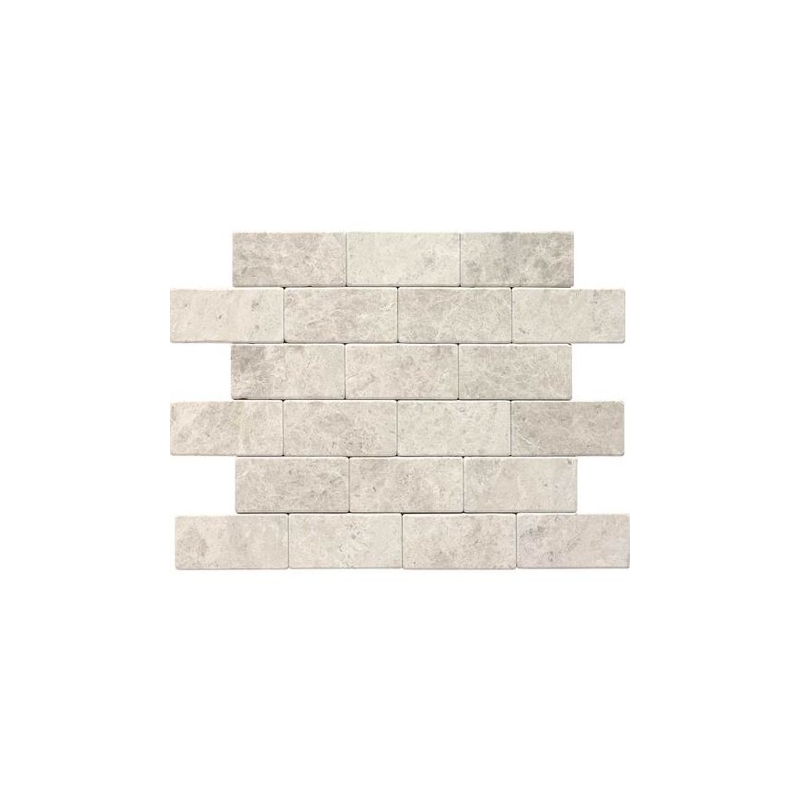 Daltile Limestone Arctic Gray 3x6 Subway Tile Tumbled L757
