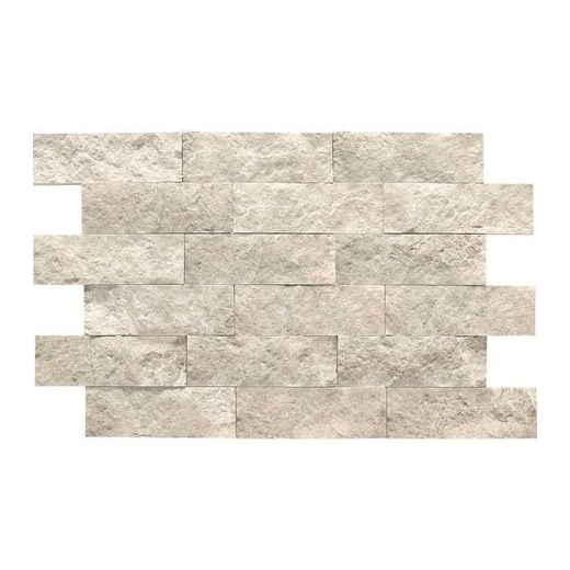Limestone Arctic Gray 2x6 Split Face Mosaic L757