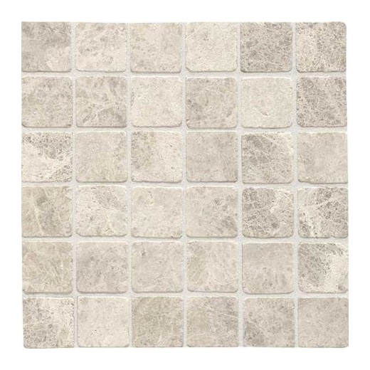 Limestone Arctic Gray 2x2 Mosaic Tumbled L757