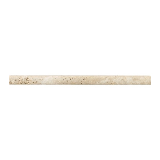 Travertine Mediterranean Ivory 3/4x12 Pencil Rail Honed T730