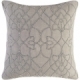 Surya Dotted Pirouette Gray Dotted Arabesque Shag Throw Pillow DP005