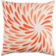 Surya Eye of the Storm Orange Abstract Scandinavian Throw Pillow ES001
