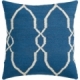 Surya Fallon Blue Floral Throw Pillow FA021