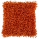 Surya Nitro Orange Fur Shag Throw Pillow FA059