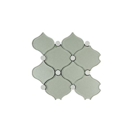 Soci Milan Grand Pattern Glass and Stone Arabesque Tile SSA-1201