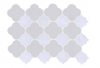 Soci Kimball Pattern Super White Arabesque Tile SSL-1107