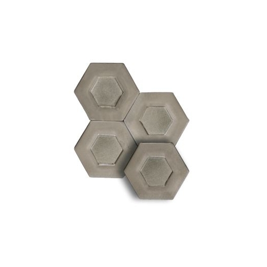 Soci Dual Grey 5.25" Hexagon Tile SSN-1522