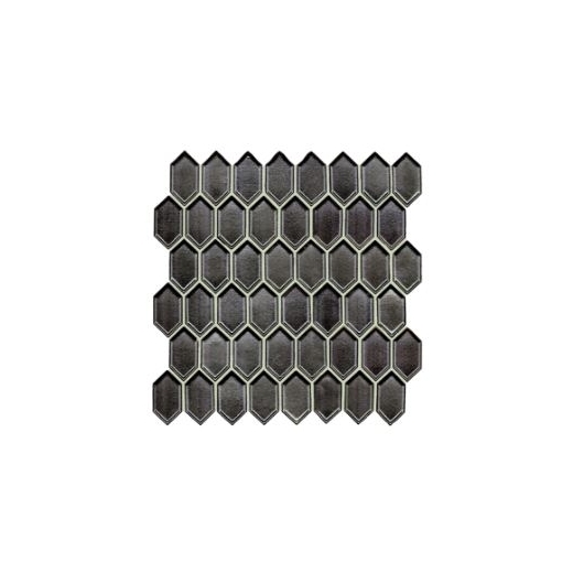 Soci Gun Metal Vault Mini Picket Hexagon Tile SSR-1439