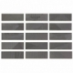 Soho Studio Fragments Graphite 2x8 Subway Tile