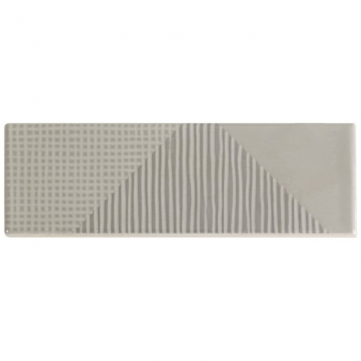 Soho Studio Fragments Grey Pearl 2x8 Subway Tile