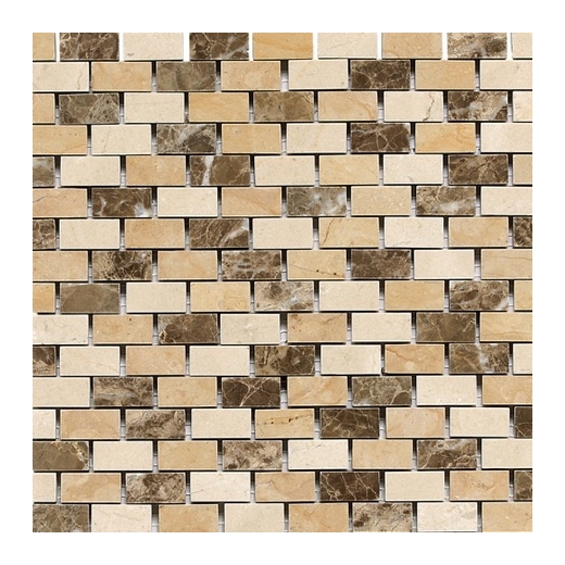 Stone Mosaic Adda Blend Brick Joint Polished Mosaic DA83