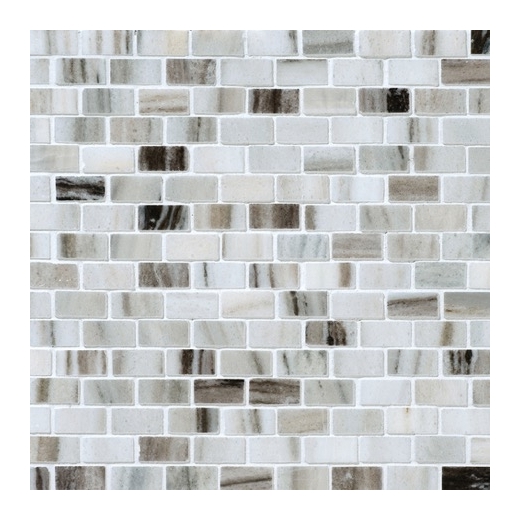 Stone Mosaic Panaro Blend 5/8x1 Brick-Joint Polished Mosaic DA90