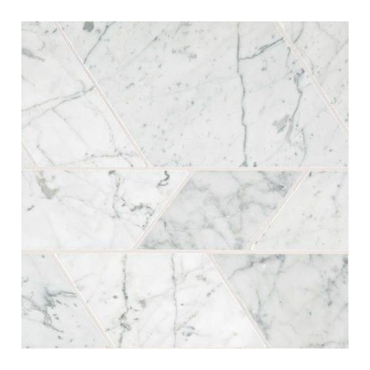 Marble Carrara White Modern Polished Mosaic M701