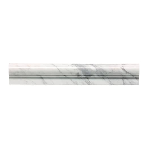 Marble Contempo White Polished Chair Rail M313