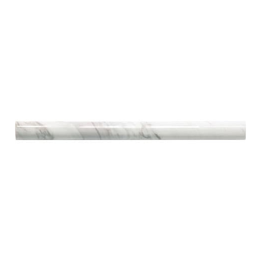 Marble Contempo White Honed Pencil Rail M313