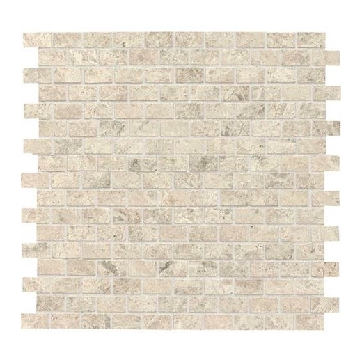 Limestone Arctic Gray 1/2x1 Brick-Joint Mosaic Polished L757