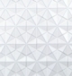 Soho Studio Lori Dennis Flores Hex Blanco Hexagon Tile- LDCCFL3DHXBLNC