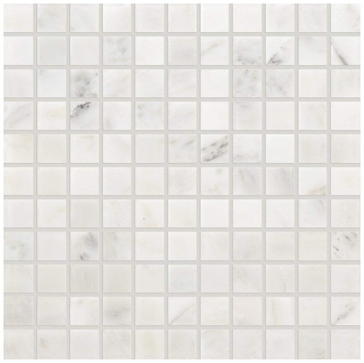 Marble First Snow Elegance 1x1 Honed Mosaic M190