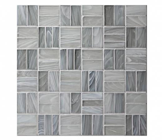 Homespun Polwarth Tweed Glass Mosaic Tile AM-HS-T-PL