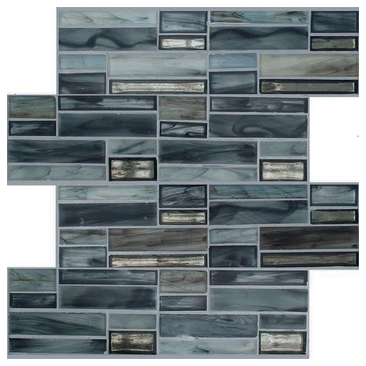 Jazz Fusion Blue Note Glass Mosaic Tile AM-JF-BN