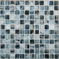 Tea Box Blue Lady 1 x 1 Glass Mosaic Tile AM-TB.1-BL