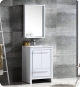 Fresca Allier 24" Modern Bathroom Vanity with Mirror in Glossy White