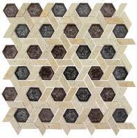 Glazzio Tranquil Hexagon Series Morrocan Chocolate TS950