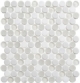 Festive Whites CRM478 Crushed Penny Round Mosaic Tile