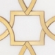 Flemish Gold BLG458 Geometric Arabesque Mosaic Tile