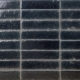 Bahari Brick Black 3x12 Subway Lava Stone Tile