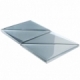 NewBev Triangles Slate Geometric Glass Tile