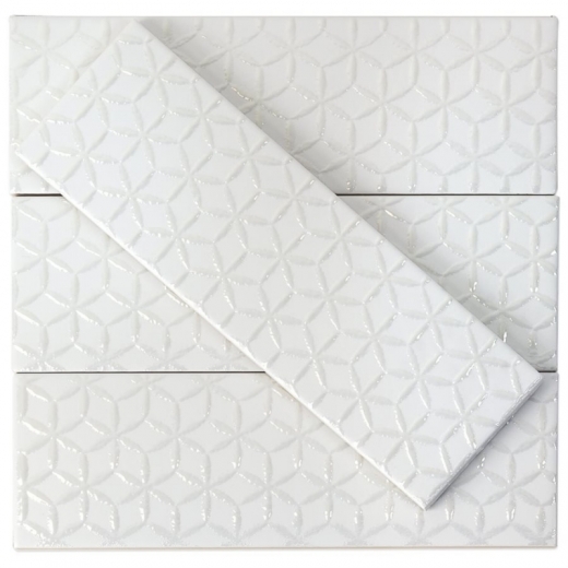 Soho Spring White Matte 3x9 Ceramic Subway Tile