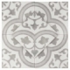 Havana Silver Ornate 9x9 Porcelain Moroccan Tile