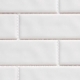 Harmony Series White Rock Brick Interlocking Tile