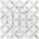 Hampton Floor Deco Payne Grey 8x8 Moroccan Tile TLHRGHMPDCPG8X8