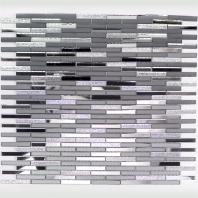 Mirror Glass Silver Gray Glass Tile by Soho Studio MRRSLVGRY