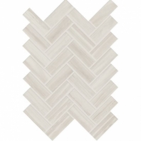 Daltile EL30 Elect Herringbone White Ceramic Tile