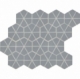 Daltile RV17 Revalia Kaleidoscope Gray 6" Hexagon Tile