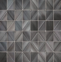 Daltile RV25 Revalia Structural Metallic Gray Stacked Ceramic Tile
