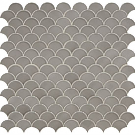 Daltile RV30 Revalia Sublime Gray Ceramic Fan Tile