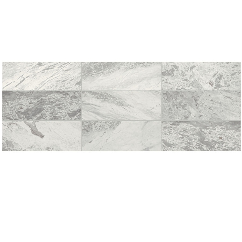 Raine Stratus White 3x9 Marble Subway Tile Honed Daltile M017