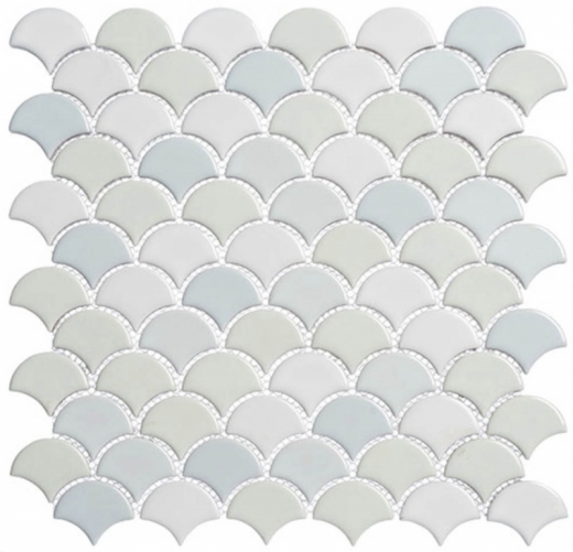 Scallop Lace Off White SCL593 Fan Tile