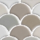 Scallop Lace Lavish Cremes SCL595 Fan Tile