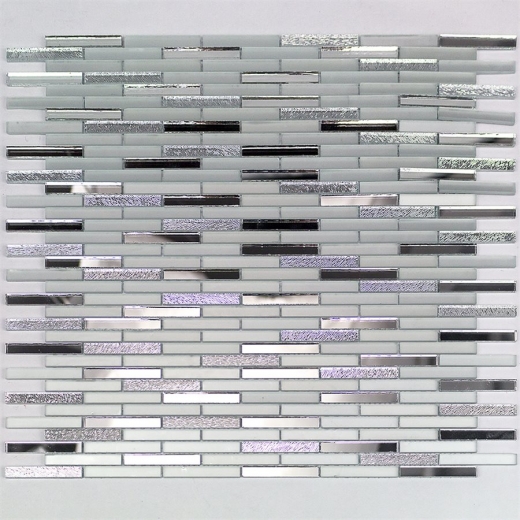 Mirror Glass Silver Glass Tile by Soho Studio MRRSLVSILV