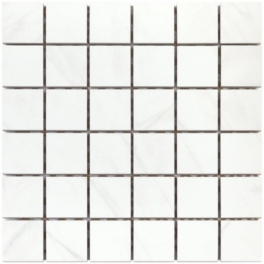 Everyday Marble Bianco Polished 2x2 Mosaic Tile TLEVYMRBNCP2X2
