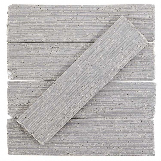 Urban Brick Stroke 2x9 Gray Polished Subway Tile URBBRKSTRKGRYP